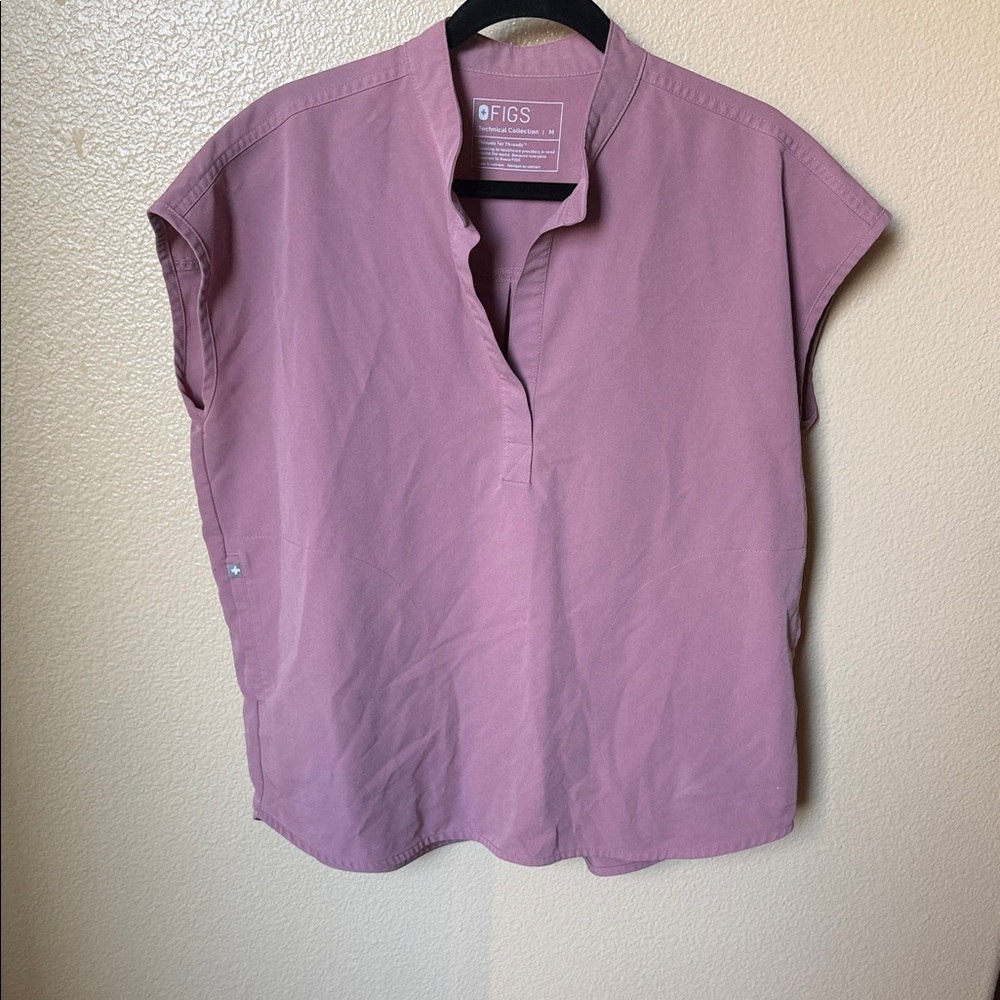 Figs Women's Mineral Muave Pink Blouse